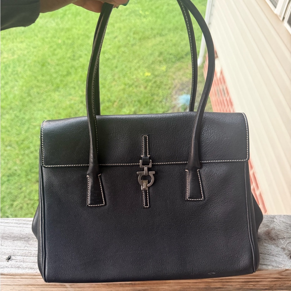 Vintage Black Salvatore Ferragamo handbag